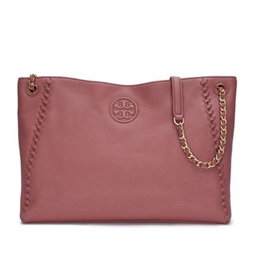 Tory Burch Marion Slouchy Tote Shoulder bag  Maple Sugar
